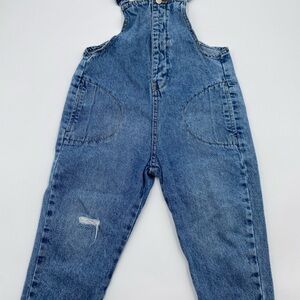 Zara Kids Blue Denim Overalls